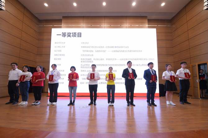 球探体育足球项目组李诗华同学(右四)上台领奖 球探体育足球项目组李诗华同学(右四)上台领奖